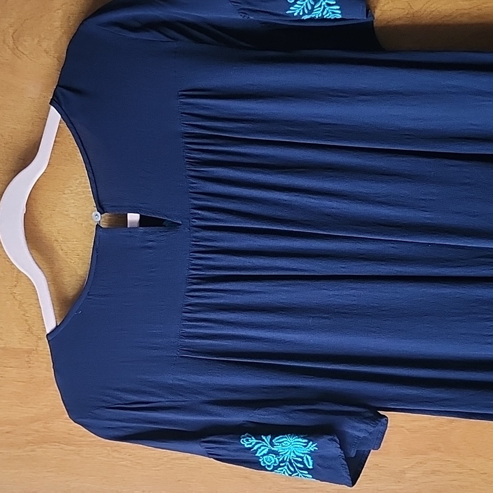 LOFT like new navy shift dress - Picture 5 of 5